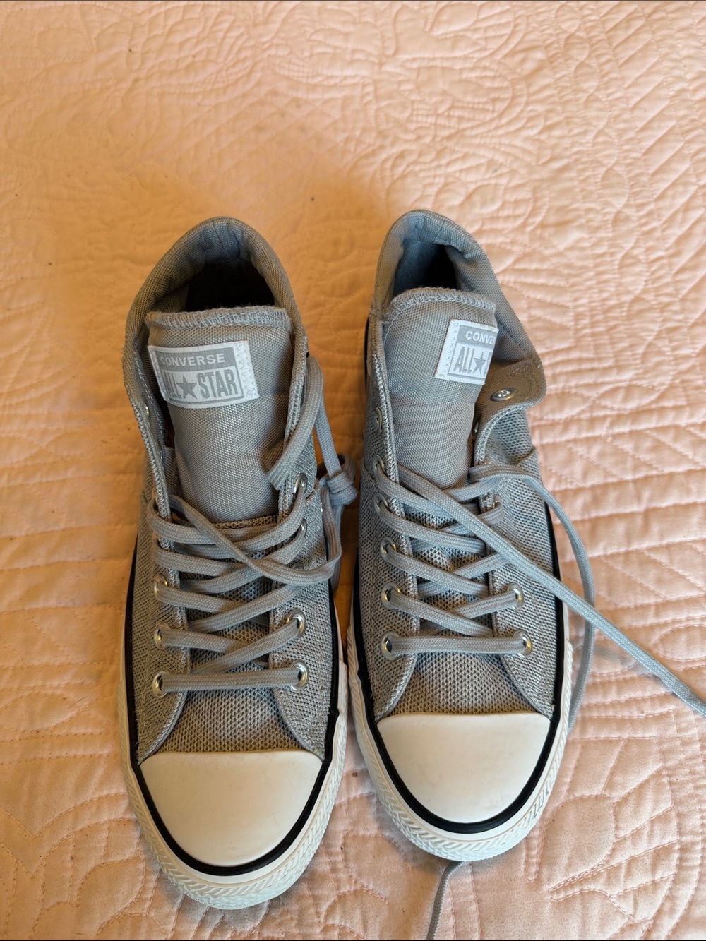 Converse Grey Canvas Low-Top Sneakers